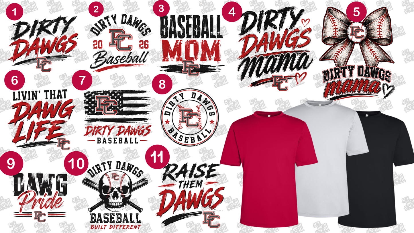 Pick Your Shirt Color and Design Number
