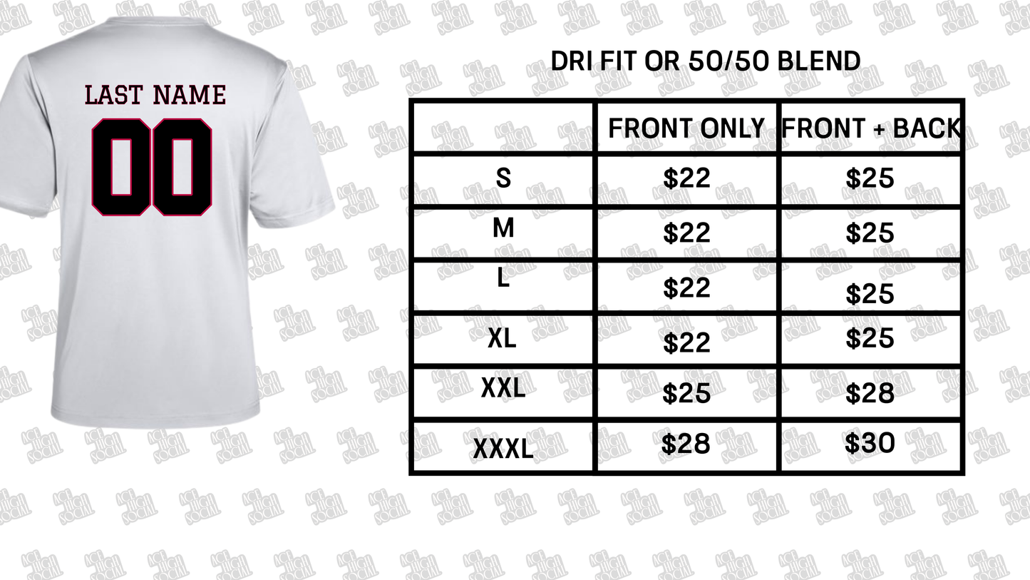 Pick Your Shirt Color and Design Number