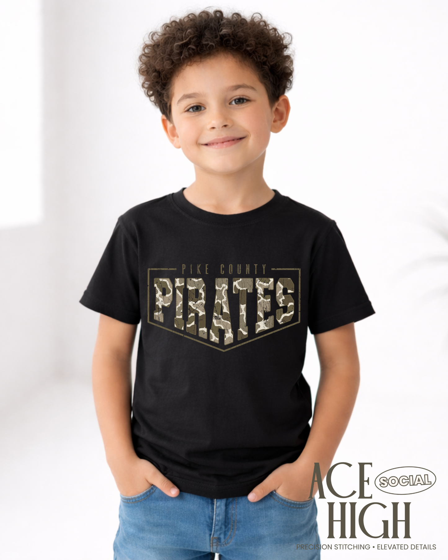 Pike County Pirates Camo - Comfort Color